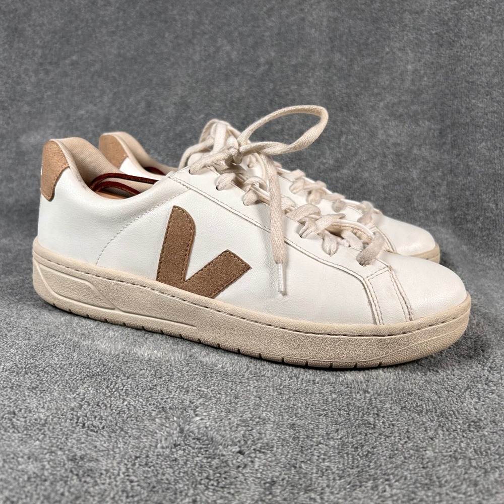 VEJA Sneakers Urca CWL White Camel Vegan Leather Mens 9.5 EUR 43 Low Top